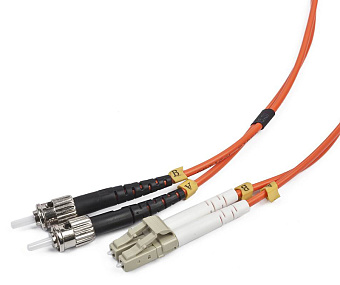 Кабель оптоволоконный Cablexpert LC/ST  1м, 50/125 OM2, двунаправленный мультимодовый