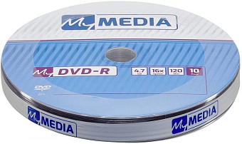 Диск DVD-R 4,7Gb MyMedia 4.7Gb 16x Pack wrap (10шт)