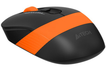 Мышь беспроводная A4Tech Fstyler FG10 2000dpi черный/оранжевый