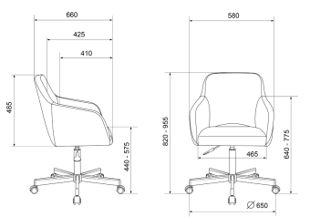 Кресло Бюрократ CH-380M черный экокожа крестов. металл