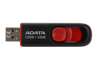 Флешка .32Gb ADATA [C008] USB черный/красный