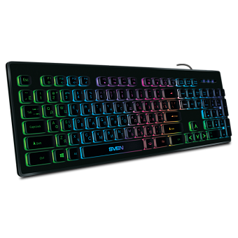 Клавиатура проводная SVEN KB-C7500EL RGB Led Black