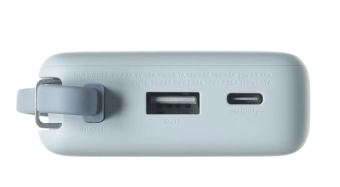 Внешний аккумулятор 10000 mAh_ Xiaomi Power Bank 67W USB-A, USB-C Ice Blue (Integrated Cable)