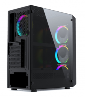 Корпус Powercase Mistral Z4 Mesh LED ATX чёрный