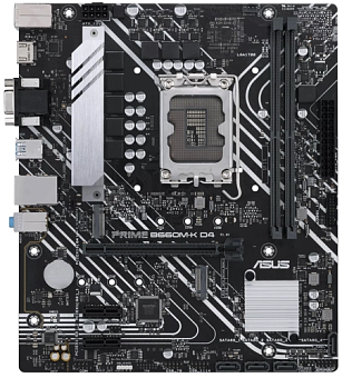 Материнская плата Socket-1700 ASUS PRIME B660M-K D4 (B660) 2*DDR4 1*PCI-Ex16 2*PCI-Ex1 M.2 HDMI VGA 