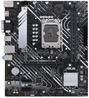 Материнская плата Socket-1700 ASUS PRIME B660M-K D4 (B660) 2*DDR4 1*PCI-Ex16 2*PCI-Ex1 M.2 HDMI VGA 