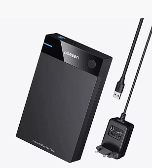 Внешний контейнер USB3.0 -> SATA 3.5"/2,5", UGREEN US222 черный