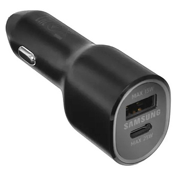 Автомобильное зарядное устройство Samsung EP-L4020NBEGRU USB-A, USB-C, 40W, PD, черный