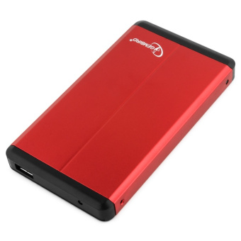 Внешний контейнер USB3.0 -> SATA 2.5", Gembird EE2-U3S-2-R, алюминий, красный