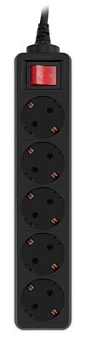 Сетевой фильтр PC Pet AP01006 (5 розеток) 5.0м черный