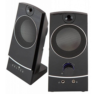Акустическая система OKLICK OK-118 (2x2W, питание от USB) black