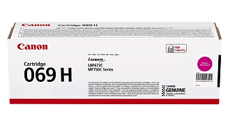 Картридж лазерный Canon 069HM для Canon MF752Cdw/MF754Cdw, LBP673Cdw пурпурный
