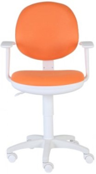 Кресло Бюрократ CH-W356AXSN (ткань, пруж.-винт. мех. качания, крест. пластик, до 100 кг) Оранжевый