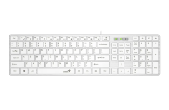 Клавиатура проводная Genius SlimStar 126 белый