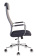 Кресло Бюрократ KB-9N (сетка/ткань, мех. качания, подлокотники и крест. металл хром, до 120 кг) Серый