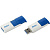 Флешка 256Gb Netac U182 USB3.0 выдвижной, синий