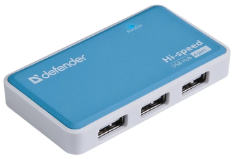 Концентратор USB-A - 4-port USB2.0, QUADRO POWER USB + блок питания (в комплекте)