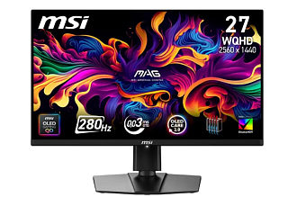 Монитор 26.5" MSI 271QP QD-OLED X28 (VA 2560x1440 280Hz HDMI DP) черный