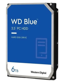 Жесткий диск SATA 6Tb WD Blue 5400rpm 256Mb SATA-3