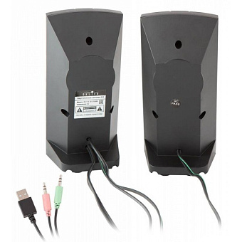 Акустическая система OKLICK OK-118 (2x2W, питание от USB) черный