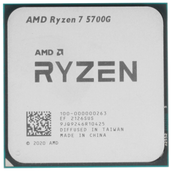 Процессор Socket-AM4 AMD Ryzen 7 5700G (3.8/16Mb/65W/Vega 8/8C16T) OEM
