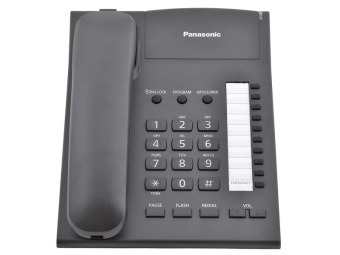 Телефон проводной Panasonic KX-TS 2382 RUB (черный)