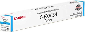 Картридж лазерный Canon C-EXV34C для iR C2020/C2030, голубой