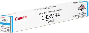 Картридж лазерный Canon C-EXV34C для iR C2020/C2030, голубой