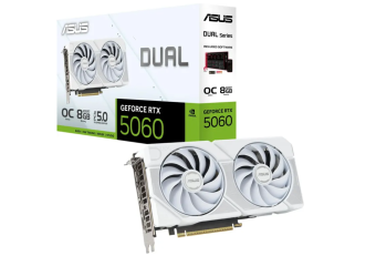 Видеокарта .8Gb ASUS DUAL-RTX5060-O8G-WHITE (RTX5060) GDDR7 HDMI DP