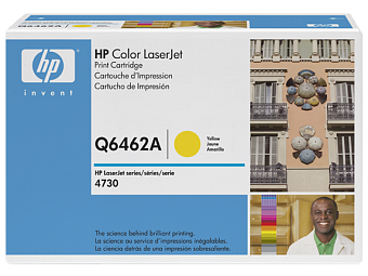 Картридж лазерный HP 644A (Q6462A) для HP 4730 MFP, 12000 стр. желтый