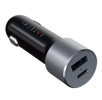 Автомобильное зарядное устройство Satechi 72W Type-C PD Car Charger Space Gray