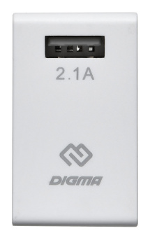 Сетевое зарядное устройство Digma DGWC 10W USB-A White