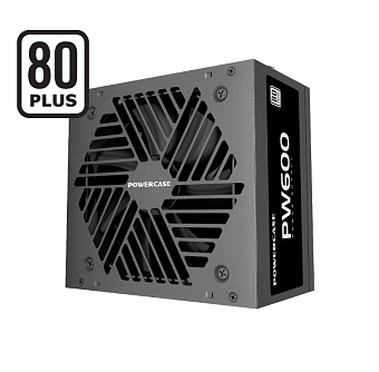 Блок питания 600W Powercase PW600 120mm, APFC, 80 Plus