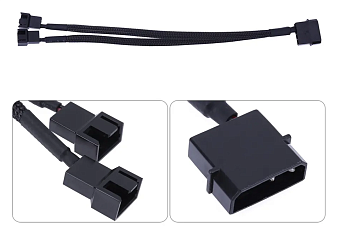 Разветвитель питания для вентиляторов Molex - 3 pin, 2 разъема