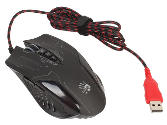 Мышь проводная A4Tech Bloody Q51 6200dpi черный