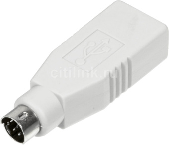 Кабель-переходник PS/2 (m) < - > USB-A (f) - (для USB клавиатуры или мышки)