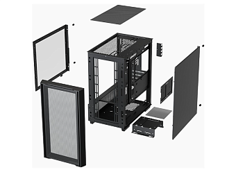 Корпус XASTRA A400M ARGB mATX чёрный