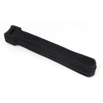 Хомуты-липучки Velcro VT-110x11BK  110x11 мм, 12 шт., черные