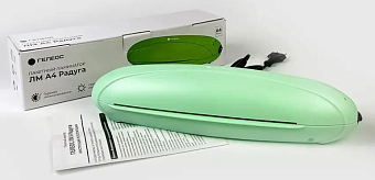 Ламинатор ГЕЛЕОС ЛМ А4, 2х150 (пленка 75-150 мкм), 2 вала, Зеленый