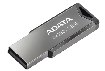 Флешка .32Gb ADATA UV250 USB2.0 плоская металлическая