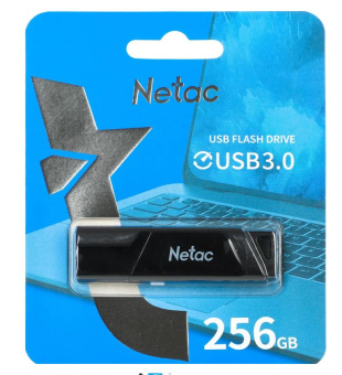 Флешка 256Gb Netac U336 USB3.0 пластик, черный