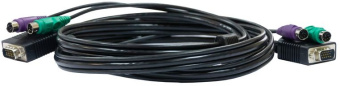 Кабель для переключателей (2xPS/2M+VGA15M-->VGA15M) 3.0м  D-Link DKVM-CB3/A3A