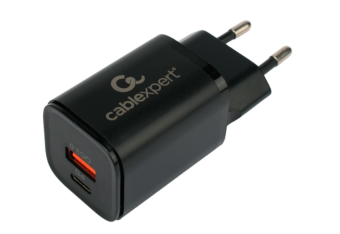 Сетевое зарядное устройство Cablexpert MP3A-PC-43 30W QC3.0/PD USB Type-C черный