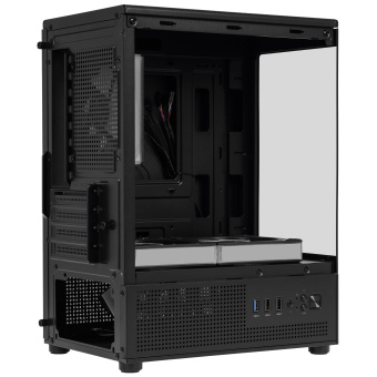 Корпус XASTRA Q300M 3ARGB mATX чёрный