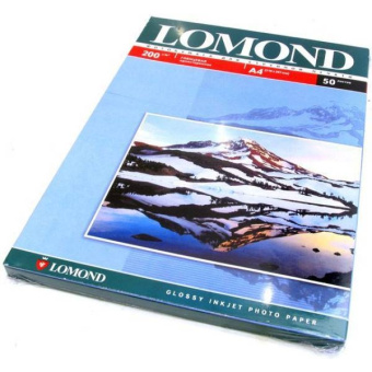 Бумага Lomond [A4] глянцевая, 200гр/м2, 50л
