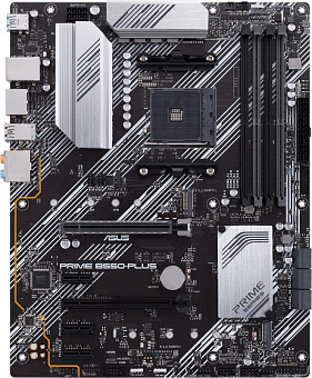 Материнская плата Socket AM4 ASUS PRIME B550-PLUS (B550) 4*DDR4 3*PCI-Ex1 2*PCI-Ex16 6*SATA 2*M.2 HDMI DP ATX