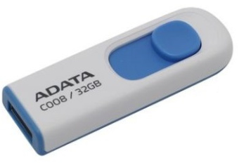Флешка .32Gb ADATA [C008] USB белый-синий