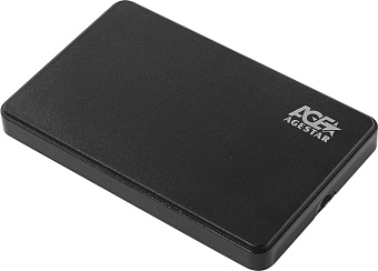 Внешний контейнер USB3.0 -> SATA 2.5", AgeStar 3UB2P2, пластик, чёрный