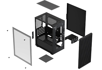 Корпус XASTRA A307M FRGB mATX чёрный
