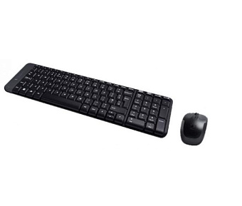 Комплект беспроводной (клавиатура+мышь) Logitech MK220 Wireless Cordless Combo USB Black